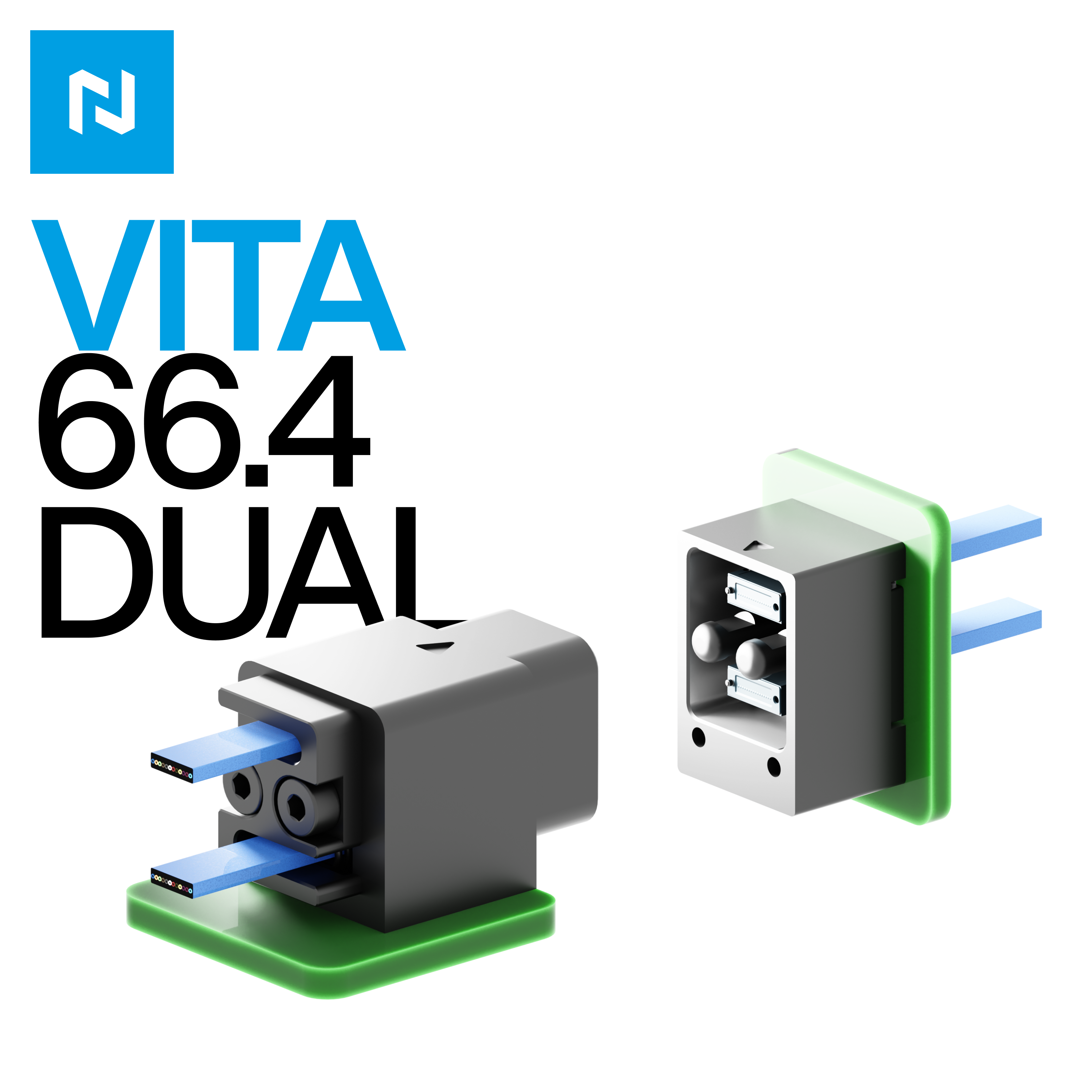 VITA 66.4 DUAL optical backplane connector